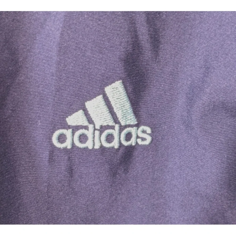 Vintage Adidas Windbreaker Jacket Mens XL Navy Blue 3 Stripe Mesh Lined Hooded